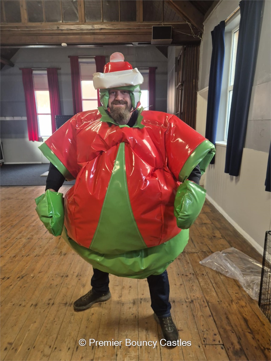 Adult Christmas Sumo Wrestling Suits- Santa vs The Grinch - Bouncy ...